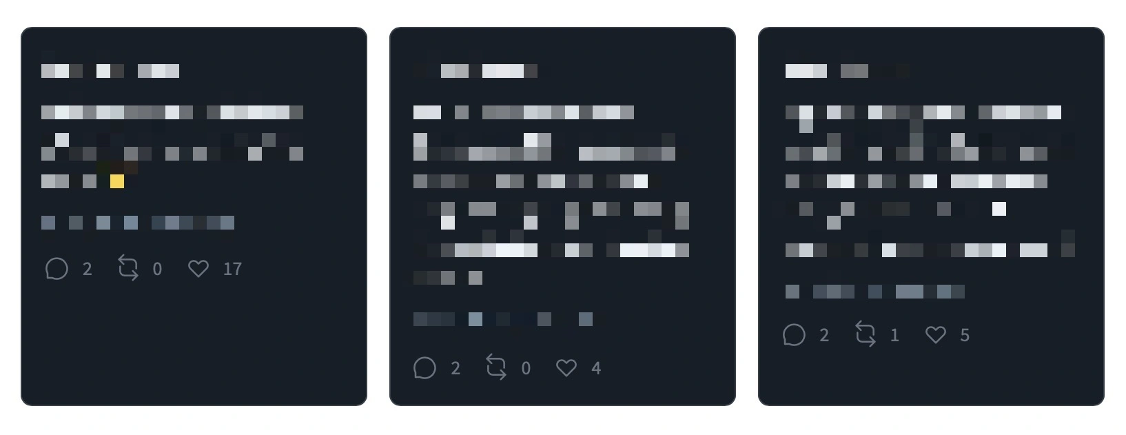 Bluesky Feed for WordPress® - Grid display