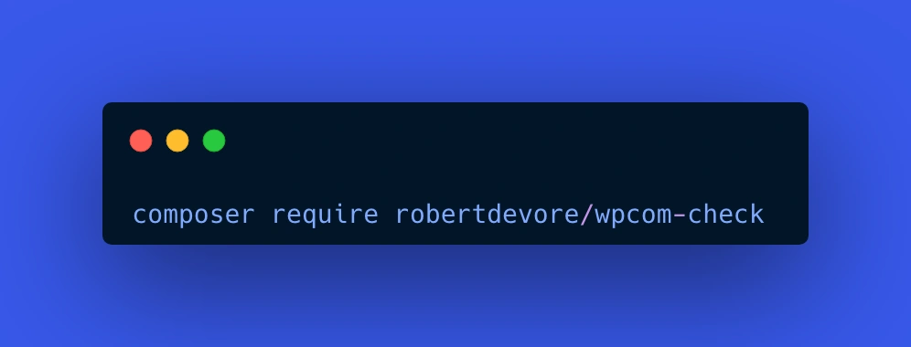 WPCom Check composer install script