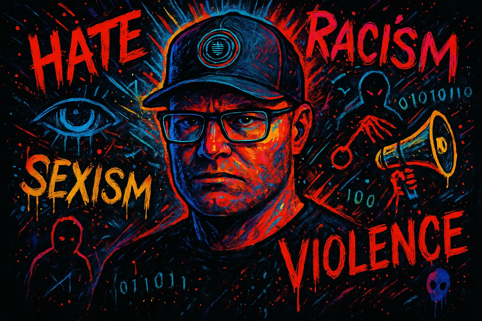 Kevin Michael Geary has a long history of hate, racism, sexism and advocacy of violence.