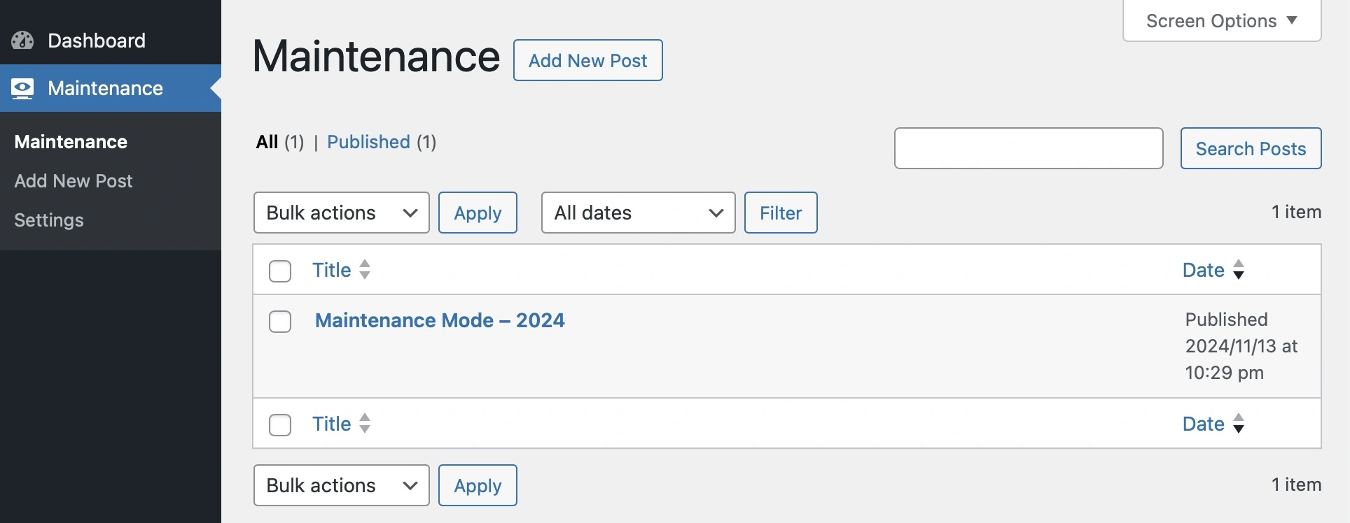 Maintenance Mode for WordPress® - Pages