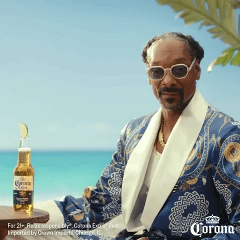 Snoop Dogg- Corona - This month is gonna be craaaaazy, Ya dig? - GIF
