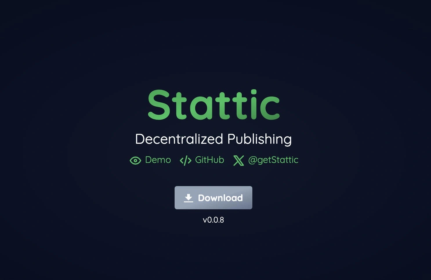 Stattic - Decentralized Publishing