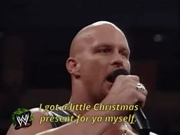 Stone Cold - Christmas Present GIF