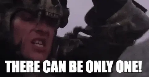 There can be only one GIF