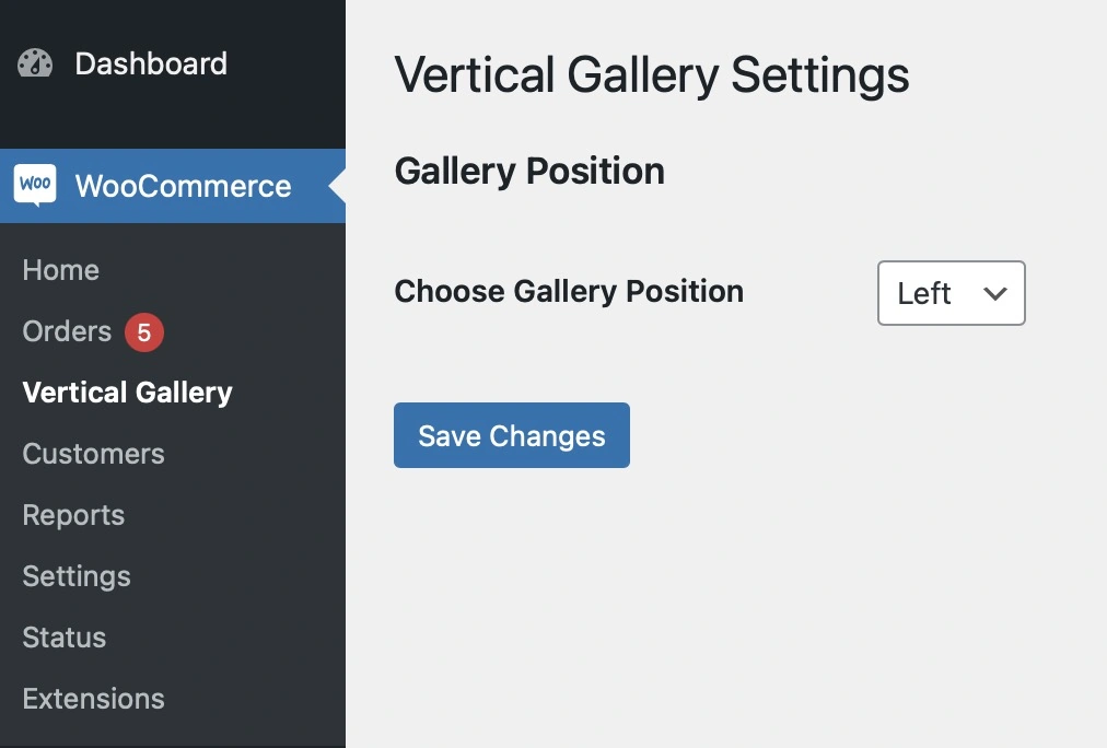 vertical-gallery-product-display-for-woocommerce-settings