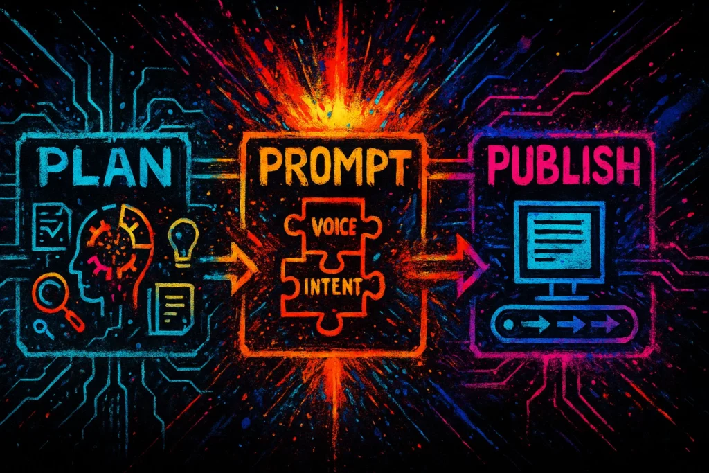What you'll learn in the Plan. Prompt. Publish. guide