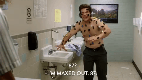 Maxed out Workaholics GIF