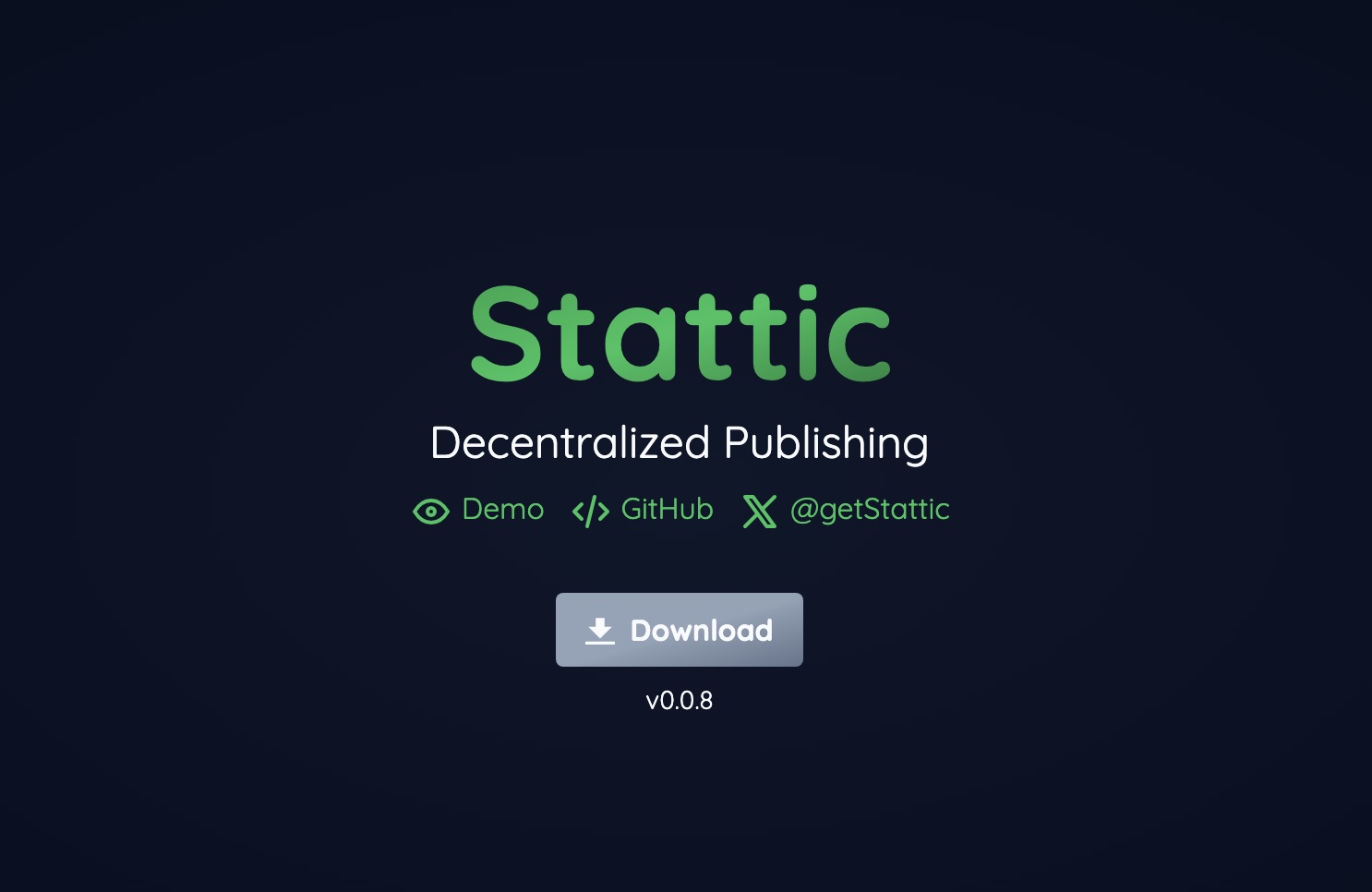 Stattic - Decentralized Publishing